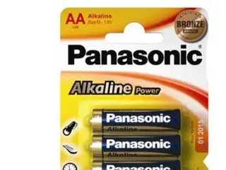Produktfoto för Panasonic 1x4 LR6APB, Engångsbatteri, Alkalisk, 1,5 V, Blå, Guld, 14,5 mm, 14,5 mm
