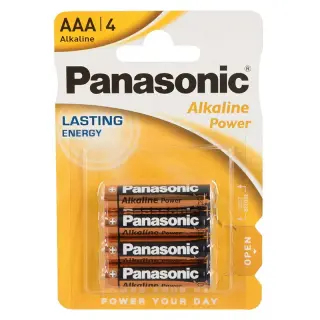 Produktfoto för Panasonic Alkaline Power LR03APB/4BP - Batteri 4 x AAA - alkaliskt