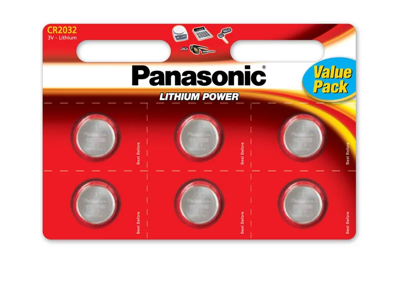 Alternativ bild 0 för Panasonic Lithium Power - Value Pack - batteri 6 x CR2032 - Li