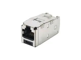 Produktfoto för Panduit RJ45 TG-Mini Jack kat 6, Sort, Sølv
