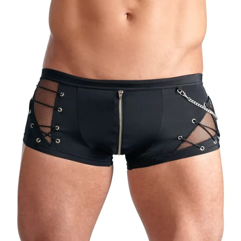 Alternativ bild 0 för Pants with Zip & Chain - Black