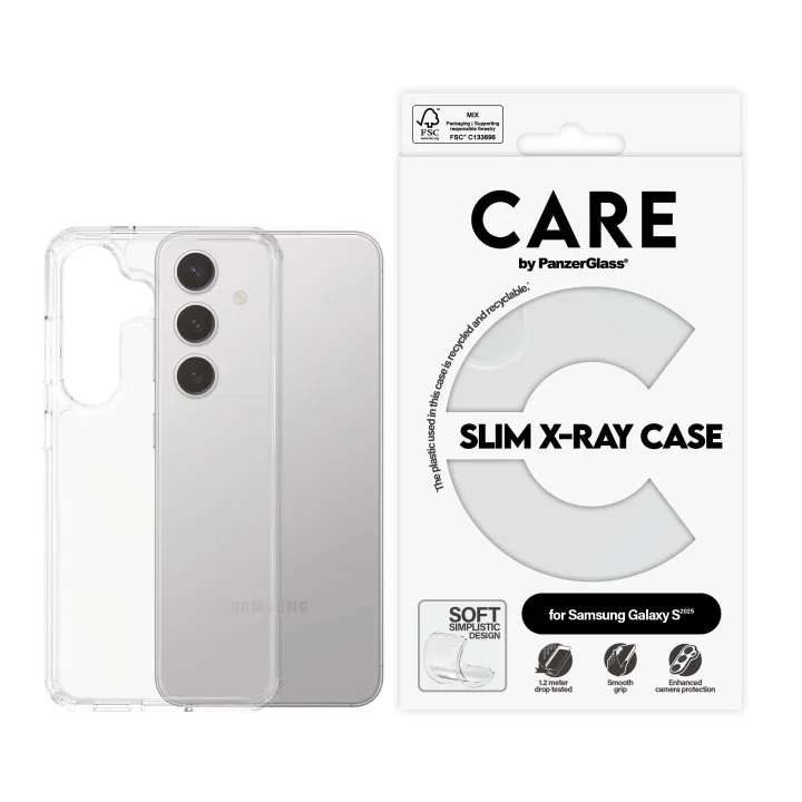 Alternativ bild 0 för PanzerGlass CARE Galaxy S25 Fashion silikonskal (transparent)