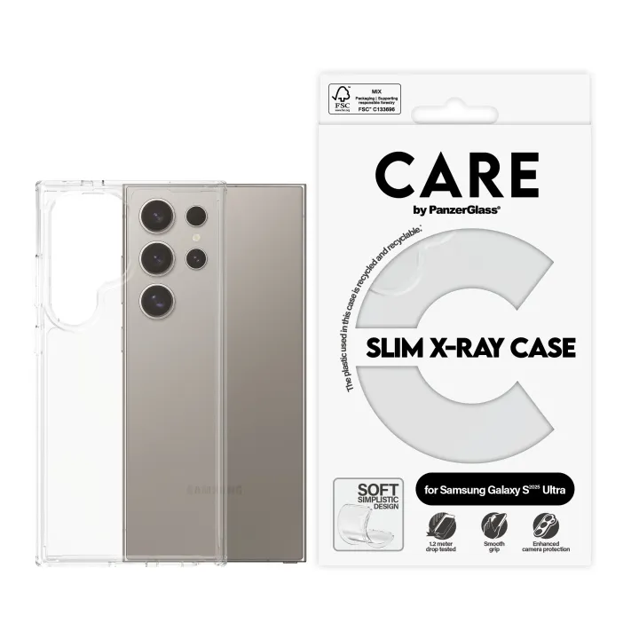 Alternativ bild 0 för PanzerGlass CARE Galaxy S25 Ultra Fashion silikonskal (transparent)