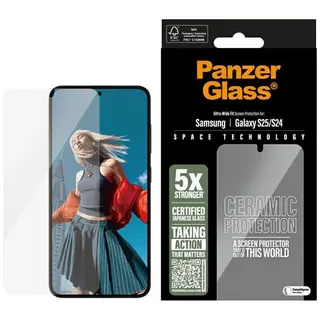 Produktfoto för PanzerGlass Ceramic Protection - Skärmskydd för mobiltelefon - ultrabred passning - glas
