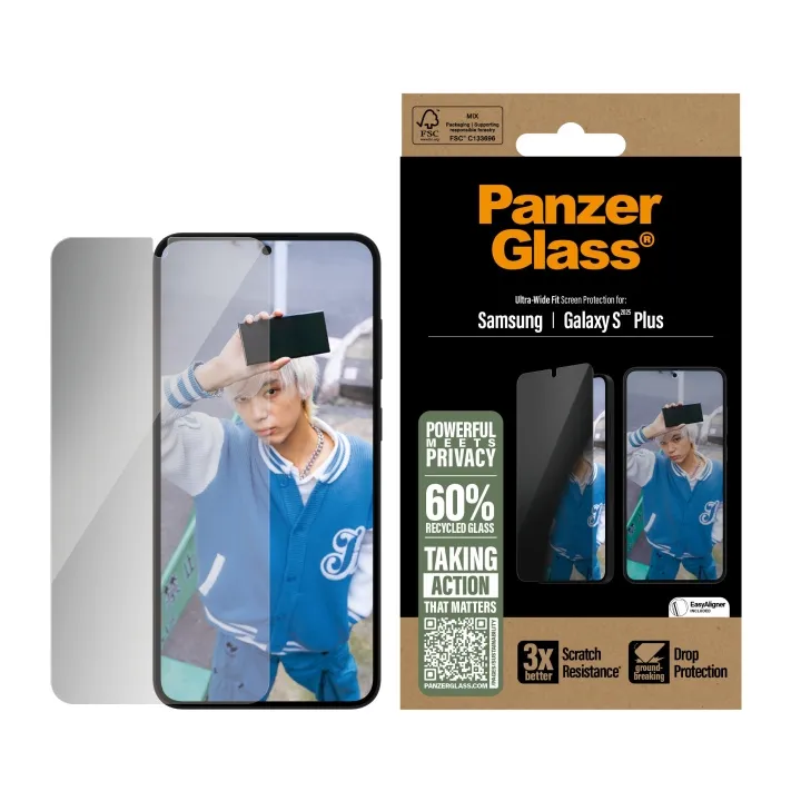 Alternativ bild 0 för PanzerGlass Galaxy S25+ Privacy skärmskydd
