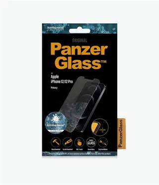 Produktfoto för PanzerGlass™ | Privacy Edition - Skärmskydd för mobiltelefon - Standard passform - Kristallklart | Apple iPhone 12/12 Pro