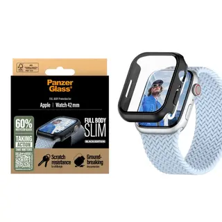 Produktfoto för PanzerGlass Screen Protector Snappie Full Body Slim Black Apple Watch Series 10 | 42mm