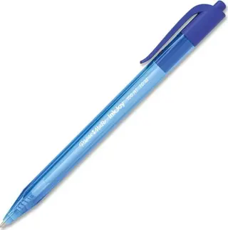 Produktfoto för Papermate Paper Mate InkJoy 100RT Kulspetspennor med tryckknapp | Mediumspets (1,0 mm) | Blå | 20 stycken