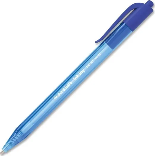 Alternativ bild 0 för Papermate Paper Mate InkJoy 100RT Kulspetspennor med tryckknapp | Mediumspets (1,0 mm) | Blå | 20 stycken