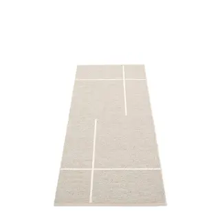 Produktfoto för Pappelina Matta Fred, 70 x 180 cm, linen/vanilla