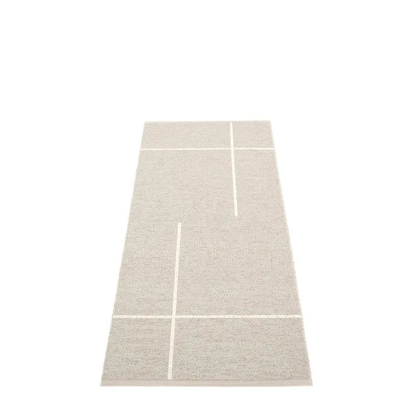 Alternativ bild 0 för Pappelina Matta Fred, 70 x 180 cm, linen/vanilla