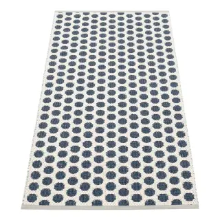 Produktfoto för Pappelina Noa matta 70 cm x 150 cm, dark blue/vanilla
