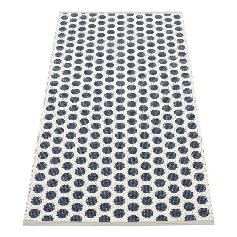 Alternativ bild 0 för Pappelina Noa matta 70 cm x 150 cm, dark blue/vanilla
