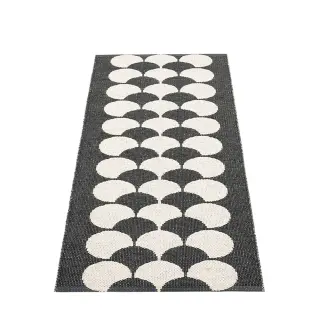 Produktfoto för Pappelina Poppy plastmatta 70 x 150 cm, black