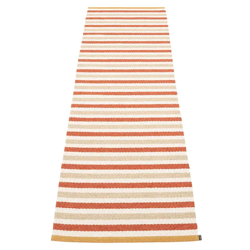 Alternativ bild 0 för Pappelina Teo matta 70 cm x 240 cm, brick/beige/vanilla