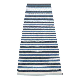 Produktfoto för Pappelina Teo matta 70 cm x 240 cm, denim/blue/vanilla