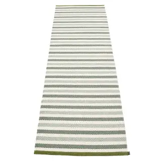 Produktfoto för Pappelina Teo matta 70 cm x 240 cm, sage/army/vanilla