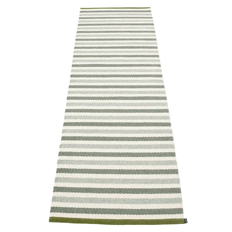 Alternativ bild 0 för Pappelina Teo matta 70 cm x 240 cm, sage/army/vanilla