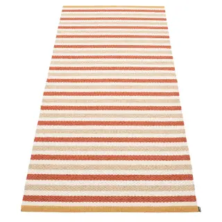 Produktfoto för Pappelina Teo matta 85 cm x 200 cm, brick/beige/vanilla