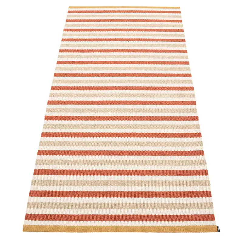 Alternativ bild 0 för Pappelina Teo matta 85 cm x 200 cm, brick/beige/vanilla