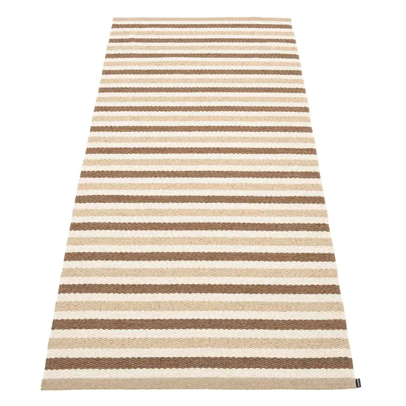 Alternativ bild 0 för Pappelina Teo matta 85 cm x 200 cm, brown/beige/vanilla