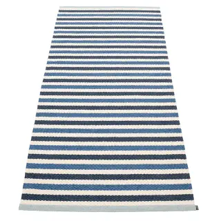 Produktfoto för Pappelina Teo matta 85 cm x 200 cm, denim/blue/vanilla