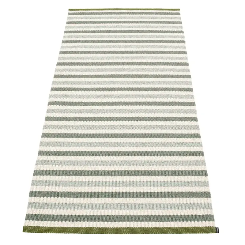 Alternativ bild 0 för Pappelina Teo matta 85 cm x 200 cm, sage/army/vanilla