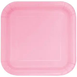 Produktfoto för Pappersassiette Ljusrosa 18cm 16-pack