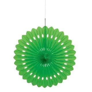 Produktfoto för Pappersdekoration solfjäder grön 40 cm