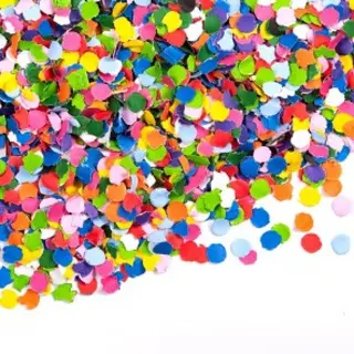 Produktfoto för Papperskonfetti flerfärgad 100 gram