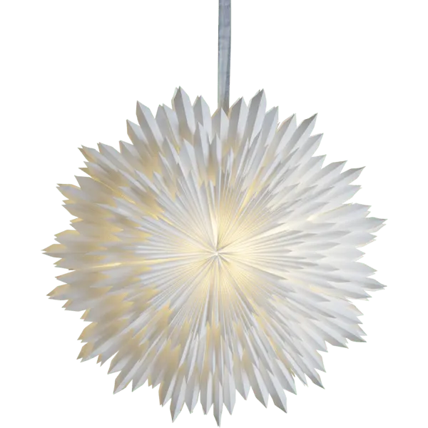 Bild 1 för Pappersstjärna Ice 70cm (Vit)