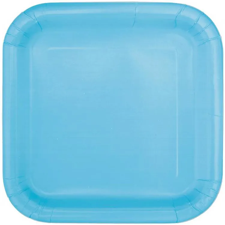 Alternativ bild 0 för Papperstallrik Ljusblå 23cm 14-pack