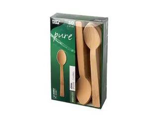 Produktfoto för PAPSTAR Bestick Sked bambu 17cm