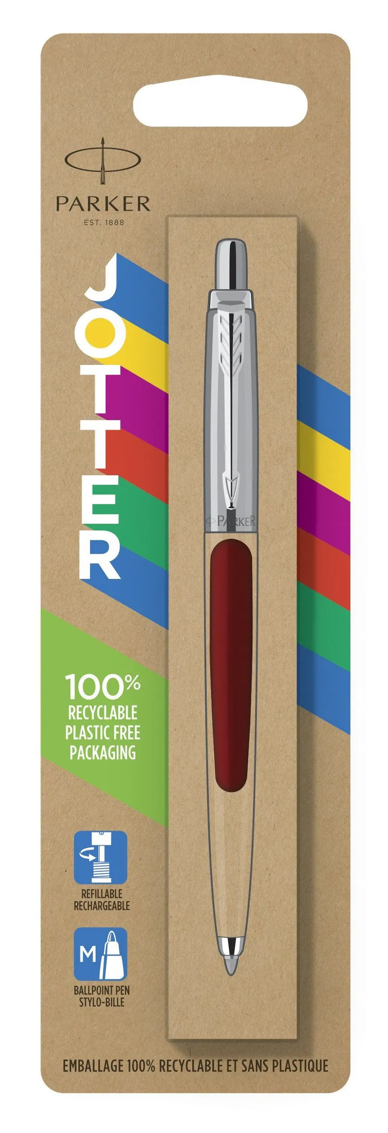 Alternativ bild 0 för Parker Kulpenna Jotter Original 1mm röd