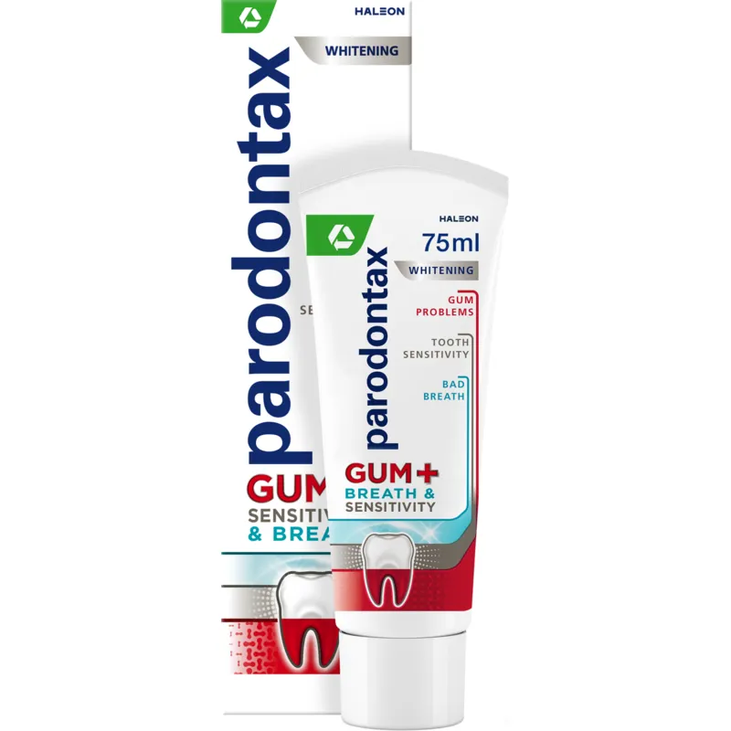 Bild 1 för Parodontax Gum+Sensitivity & Breath Whitening 75 ml