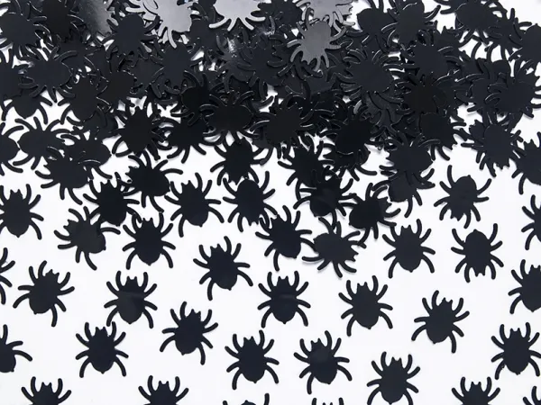 Alternativ bild 0 för PartyDeco KONS23, Lös konfetti, Svart, 1 färger, Djur, Spider, Halloween