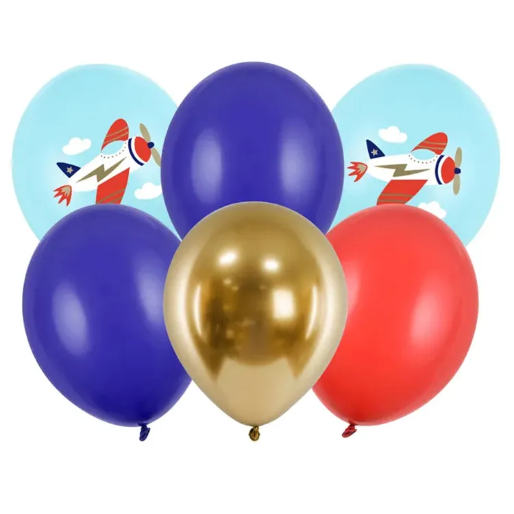 Alternativ bild 0 för PartyDeco SB14P-312-000-6, Toy balloon, Latex, Multifärg, Temafest, Rund, 8 År