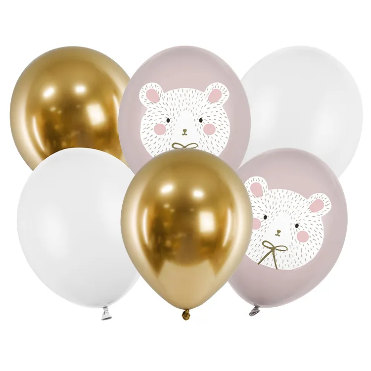 Alternativ bild 0 för PartyDeco SB14P-315-000-6, Toy balloon, Latex, Multifärg, Temafest, Rund, 8 År