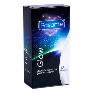 Produktfoto för Pasante Glow: Kondomer, 12-pack