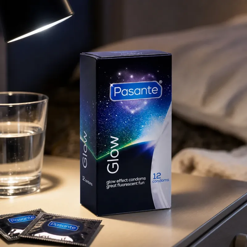 Bild 2 för Pasante Glow: Kondomer, 12-pack