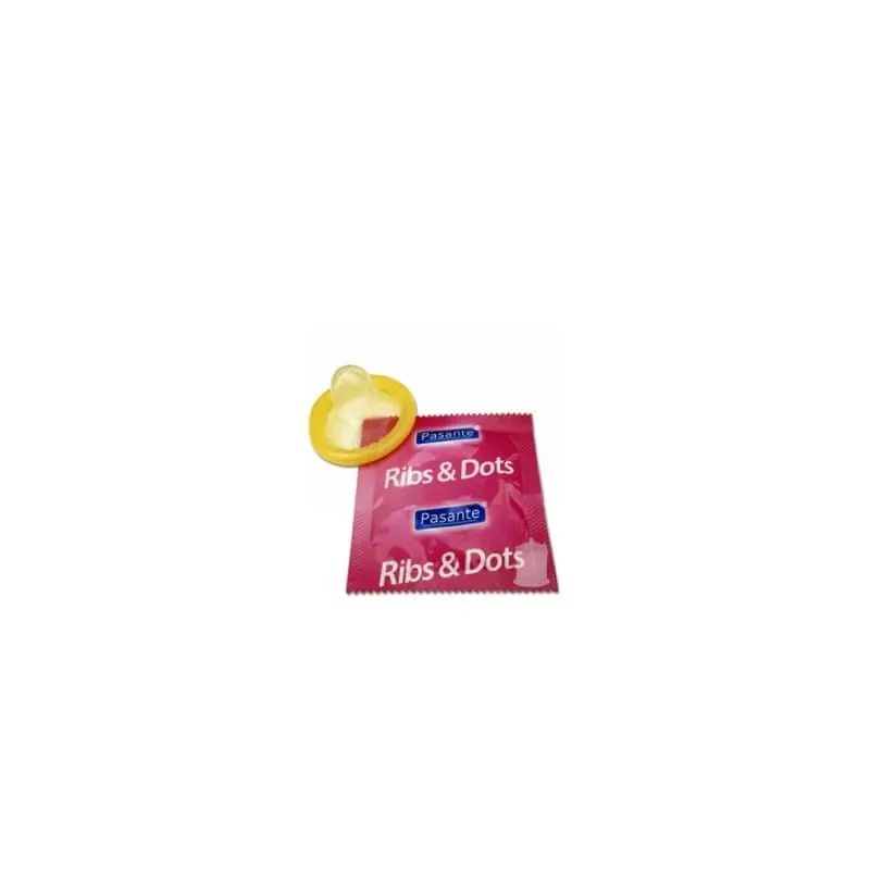Bild 2 för Pasante Ribs &amp; Dots condoms 3st