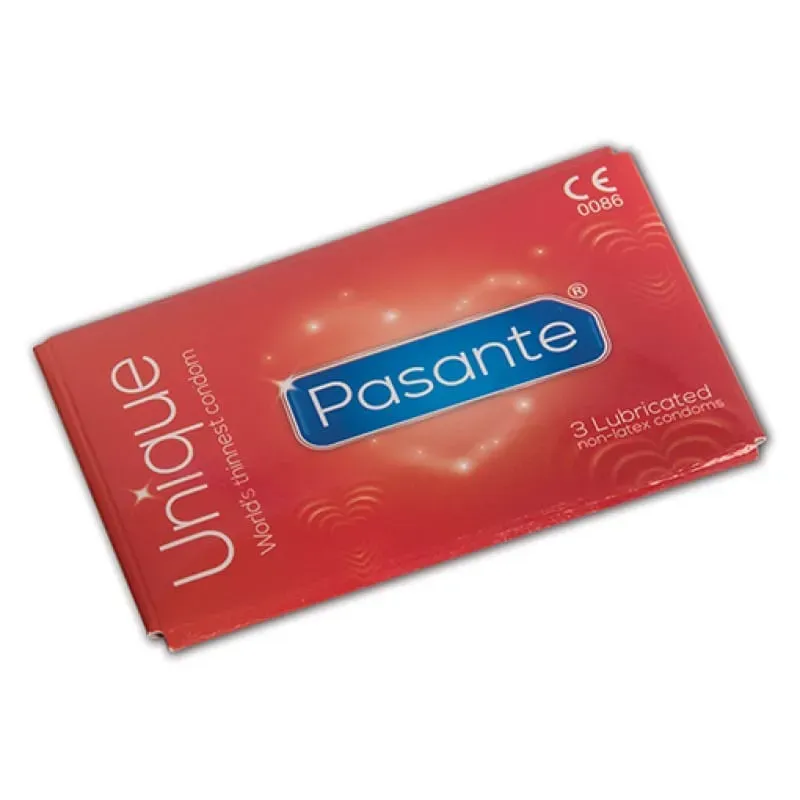 Alternativ bild 0 för Pasante Unique Latexfree Condoms 3pcs