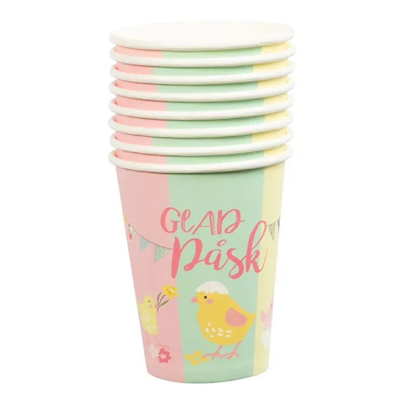 Bild 2 för Påsk Kyckling Pappersmugg 8-pack