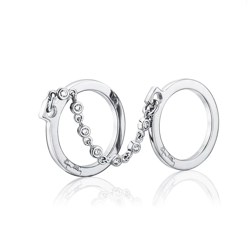 Alternativ bild 0 för Passion Cuffs & Stars Ring Vitguld 15.00 mm