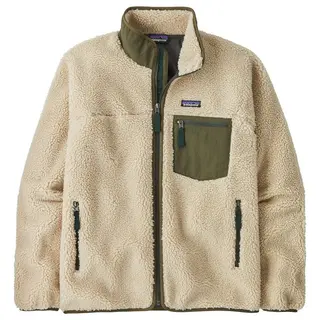 Produktfoto för Patagonia M's Classic Retro-X Jkt Dark Natural W/Basin Green - L