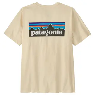 Produktfoto för Patagonia M's P-6 Logo T-Shirt Undyed Natural - M