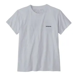 Produktfoto för Patagonia W's P-6 Logo Responsibili-Tee White