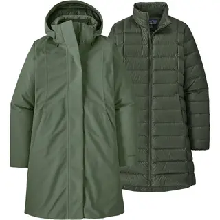 Produktfoto för Patagonia W's Tres 3-in-1 Parka Old Growth Green