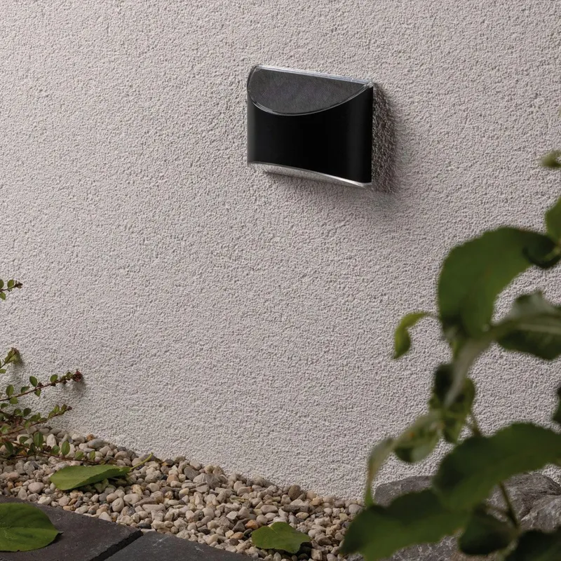 Bild 2 för Paulmann 942.33, Väggbelysning för utomhusbruk, Svart, Plast, IP44, Fasad, III
