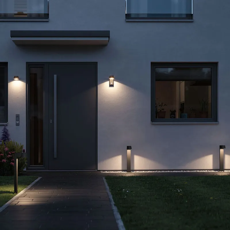 Bild 2 för Paulmann - Capea Utomhus Vägglampa Alu/Anthracite Paulmann